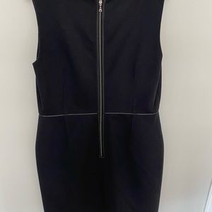 Tahari black knee length dress